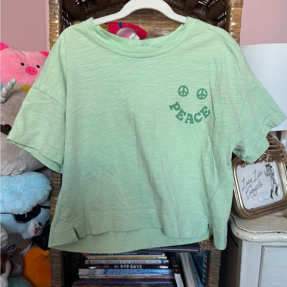 Old Navy Kids Peace Tee - Light Green
